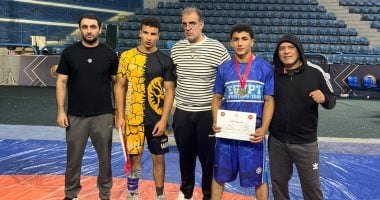 لاعبا كفر الشيخ يحصدان الميدالية الذهبية والفضية فى بطولة الجمهورية للمصارعة