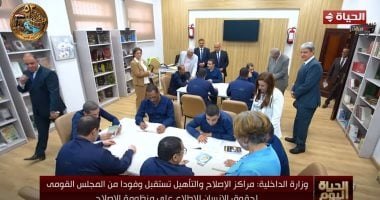 مراكز الإصلاح والتأهيل تستقبل وفود القومي لحقوق الإنسان لرصد منظومة الرعاية